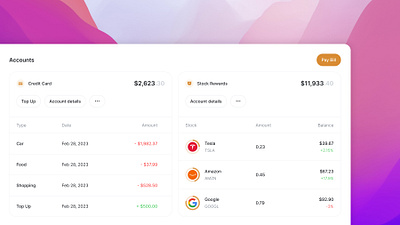 Fintech 🫧 app design design system fintech product design saas ui