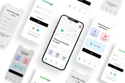 Travel Buddie - Mobile App app design minimal ui ux