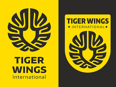 Wings logo modern wings logo wing circle wings logo