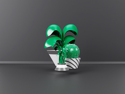 All sizes - Color 3d 3d illustration blender branding cactus cycles design illustration illustrations jar leaves plant plants render ui user ux vases vector web design