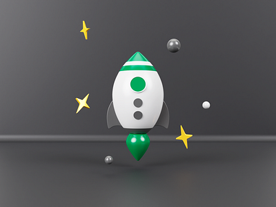 Massive opportunity - Color 3d 3d icon 3d illustration blender branding design icon icons illustration planet planets rocket space space rocket star stars ui ux vector web design