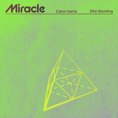 Calvin Harris & Ellie Goulding - Miracle Cover Art branding cover art design illustration