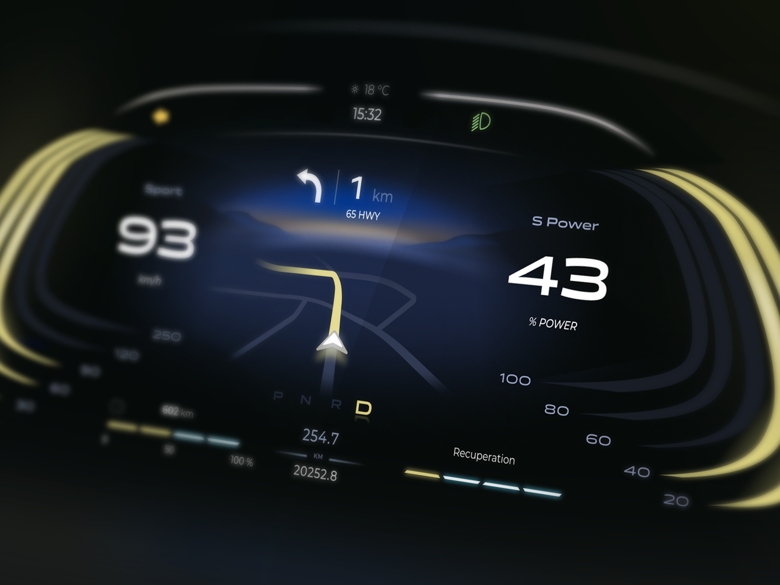 Car dashboard concept by Dmitry Grigorev on Dribbble