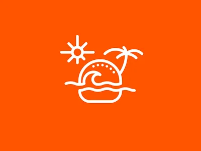 Tropical Burger branding graphic design icon logo minimal vector