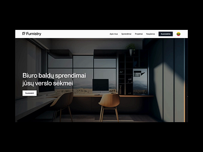 Furnistry - Furniture For Business animation branding contrast contrast studio design landing page ui ui design ux ux design web design web inspiration