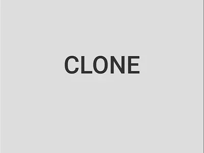 Cloning Kinetic 2d animation dailymotion kinetic motion graphics typography
