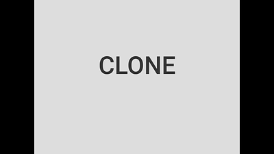 Cloning Kinetic 2d animation dailymotion kinetic motion graphics typography