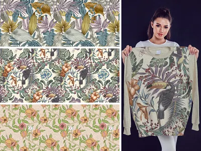 Seamless Pattern for Textile drawing illustration pattern seamless sketch textile wear