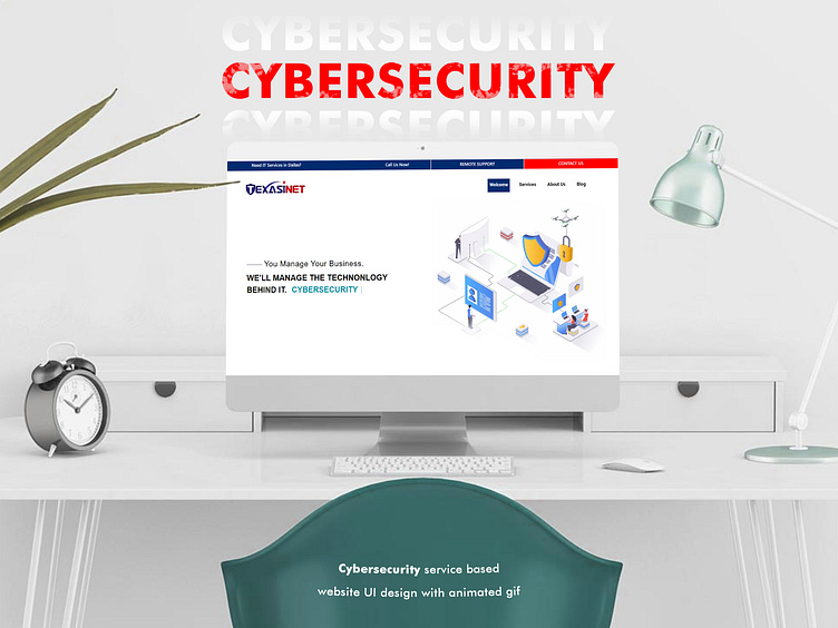 UI/UX design for Cyber Security Company by Faisal Malik on Dribbble