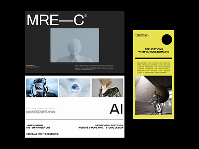 MRE—C / Website Concept Technology ai blog cms concept design landing page minimalist modern portfolio technology ui ux web web design webdesign website