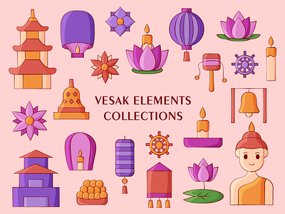 Vesak - Illustration buddha purnima