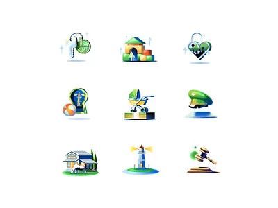 Icons Mortgage bank branding design graphic design icon icons illustration mortgage ui vector