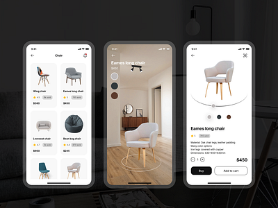 Furniture AR App app ar ar app furniture furniture app mobile app ui ui design ui ux