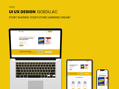 Online Learnig Platform : Goedu Website UI UX branding course design ecommerce education graphic design illustration landing page lms ui ui ux university website design