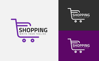 Shopping Logo Design Template graphic