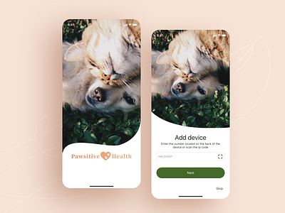 Pet tracker animal app application care cat design device health health care ios pets tracker ui ux