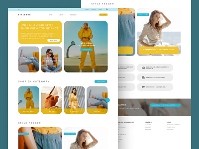 StyleHub / Landing Page app branding clothes design graphic design illustration logo store ui ux vector web web design