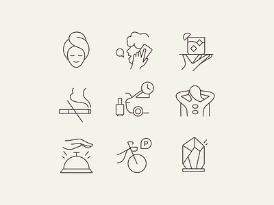 SPA Vilnius icon set brand illustration branding character editorial icon set illustration magazine people spa