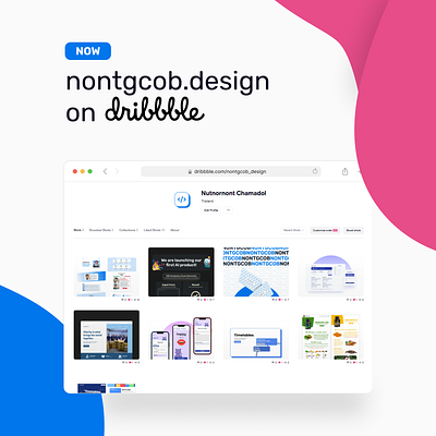 nontgcob.design is now on Dribbble! branding design graphic design illustration poster ui ux web design