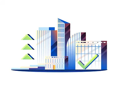 Bank Building – Vector Illustration bank banking branding building city design development graphic design illustration skyscraper ui vector