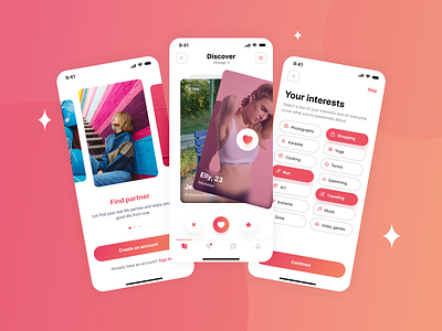 Dating App app dating dating app mobile app ui ui design