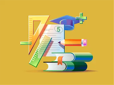 Student Program – Vector Illustration branding design graphic design illustration school student ui university vector