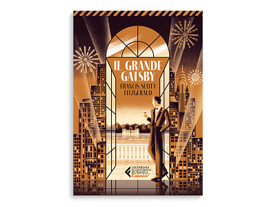 The Great Gatsby - Feltrinelli book book cover daniele simonelli dsgn editorial illustration fitzgerald gatsby illustration texture the great gatsby vector