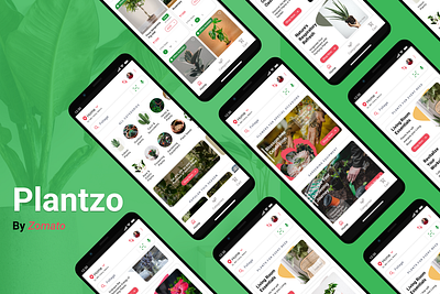 Plantzo- A Plant Selling App branding design ui ux