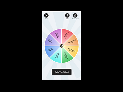 Ajio.com - Spin the wheel ajio app game spin the wheel ui