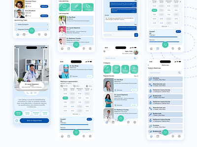 Medical App | Doctor App | Mobile iOS & Android app branding design doctor figma graphic design illustration logo medical mobile ui ux vector