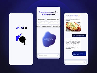 AI-Powered Personal Chef 🥘 ai app application chat chat gpt chatgpt cook cooking culinary food gpt gpt4 meal planner meal planning mobile ui open ai openai recipe ui ux