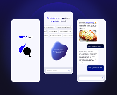 AI-Powered Personal Chef 🥘 ai app application chat chat gpt chatgpt cook cooking culinary food gpt gpt4 meal planner meal planning mobile ui open ai openai recipe ui ux