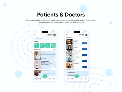Healthcare app | Mobile App | iOS | Android | Doctors & Patient android app branding design doctor figma graphic design illustration ios logo patients ui ux vector