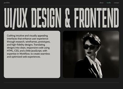 UI/UX Designer Portfolio | Web Developer Portfolio design frontend portfolio ui ux