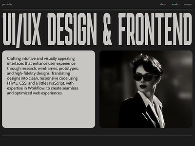 UI/UX Designer Portfolio | Web Developer Portfolio design frontend portfolio ui ux