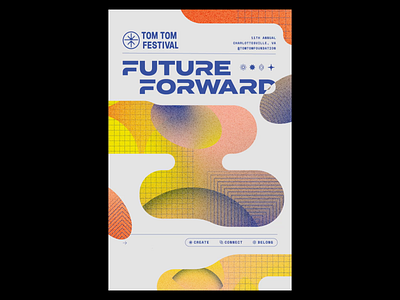 Future Forward Animated Poster animation collage design geometry illustration layout logo pattern texture type