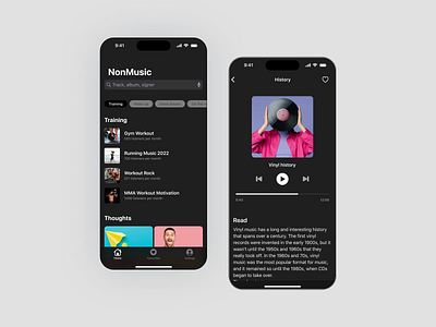 MusicApp app design ui ux