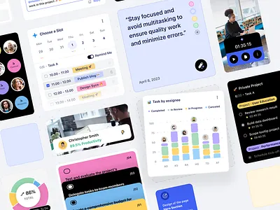 Components for SaaS Management Projects app app design chart graph graph design metrics saas saas app saas dashboard saas web saas website statistic ui ux web app web design website widget
