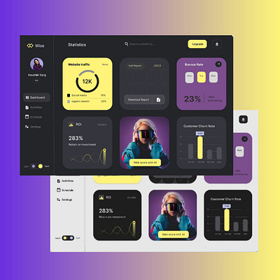 Wise Admin Dashboard - Web Redesign build designdrug ui uiux watchmegrow webdesign websitedesigner