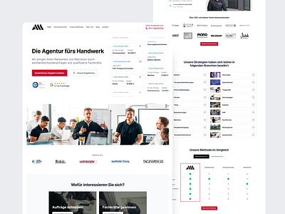 ❤️ Website Relaunch for Agency A&M Unternehmerberatung agency craft landingpage ui ux webdesign webflow
