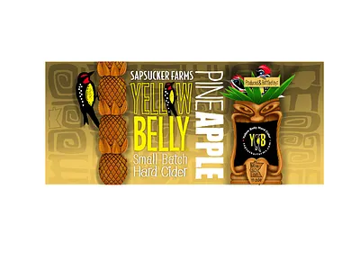 SapSucker Farms PineAPPLE Hard Cider branding design graphic design illustration logo ui vector whimsical