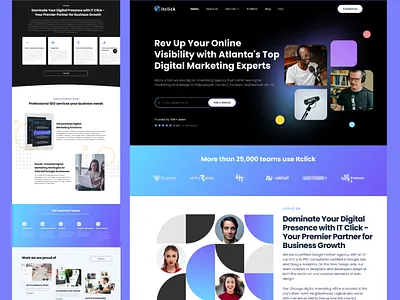 Digital Marketing Website branding digital marketing landing page ui ux website