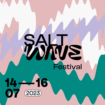 Salt Wave Festival - visual identity animation branding design graphic design illustration logo typography vector