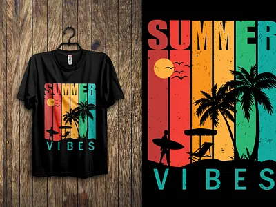 Summer T-shirt Design adventure custom t shirt design graphic design hiking illustration new t shirt trandy summer summer r shirt summertime t shirt t shirt design trandy tupography vintage vintage design