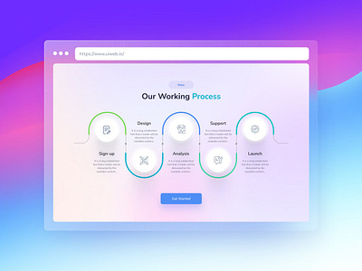 UiSection - Steps design landing page purple ui ui ux uisection web web design webdesign steps