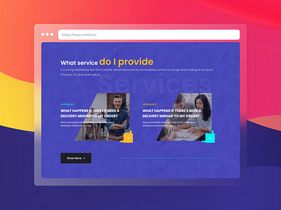 UiSection - Services design landing page services ui ui section services ui ux web design