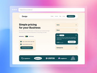UiSection - Pricing design landing page pricing ui ui section pricing ui ux web design
