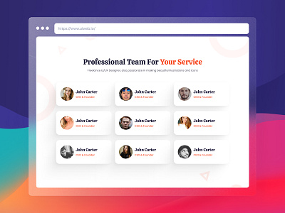 UiSection - Our team landing page our team ui ui section our team ui ux web design web design our team
