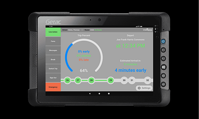 Public Transit: Application for Bus Operators, Scheduling ui ux