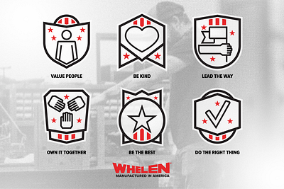 Whelen Engineering Corporate Value Iconography branding design illustration illustrator vector